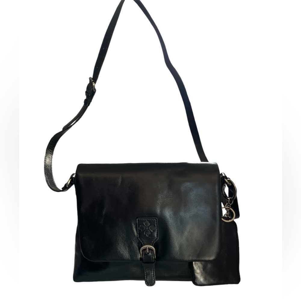 Patricia Nash Mili Leather Medium Flap Crossbody w/ Coin Pouch  0121